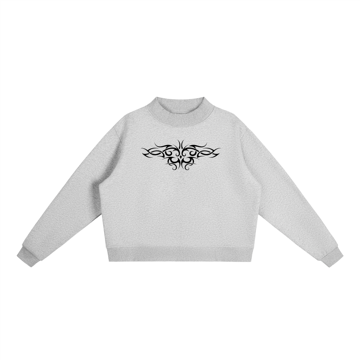 Tattoo Essential Fleece Mock-Neck Crew Sweatshirt