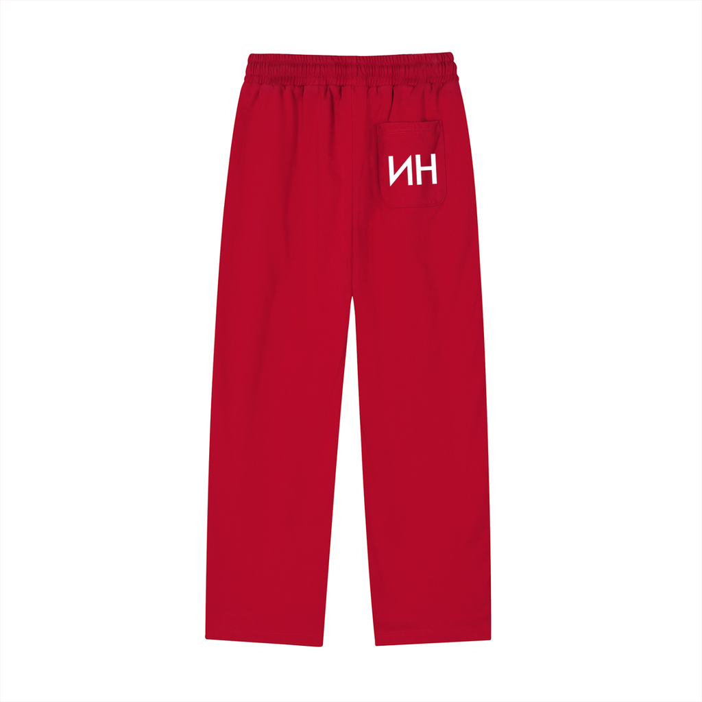 NH Clothing Reflection Striped Straight-Leg Sweatpants