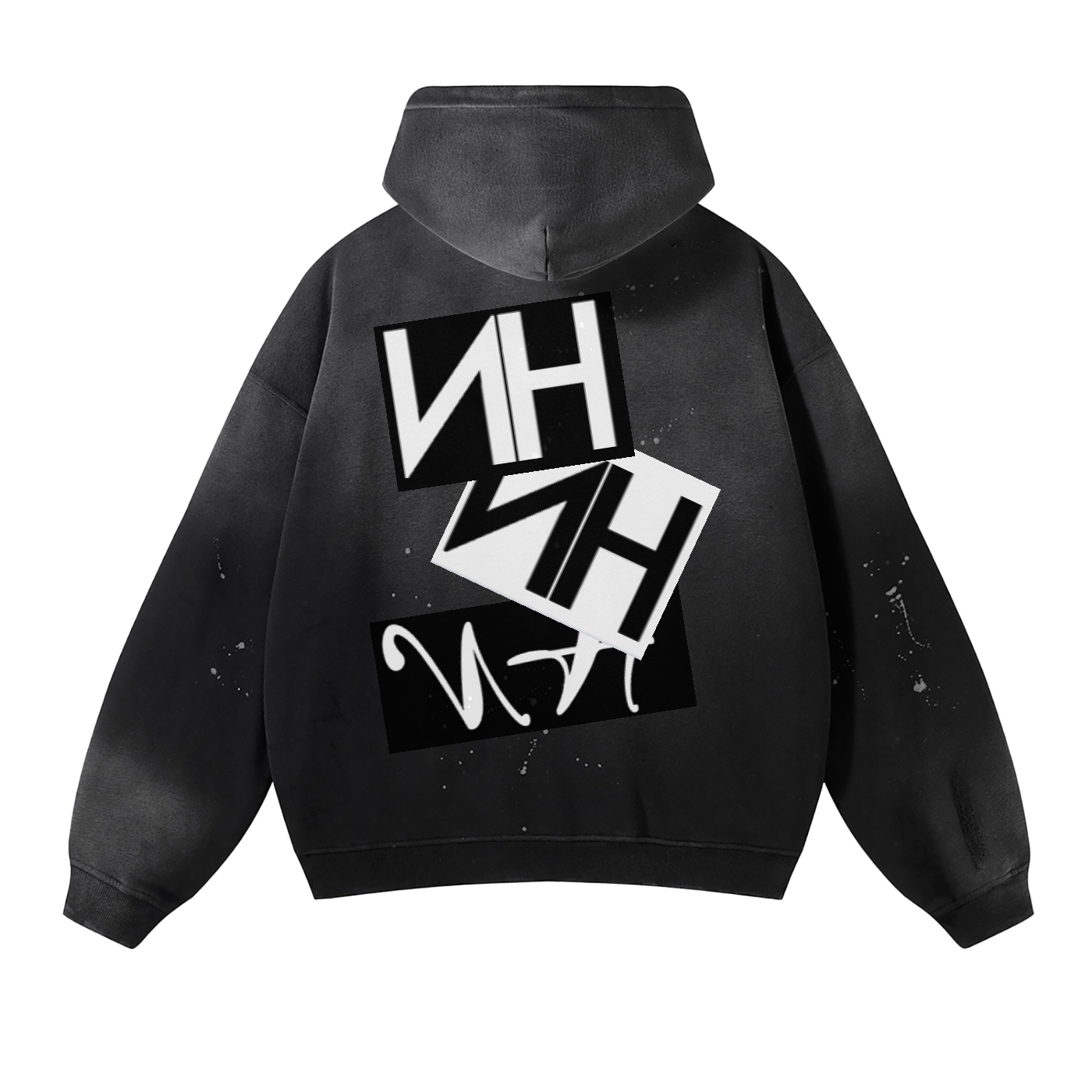 NoAH hOuK Vintage Wash Frayed Fleece Hoodie