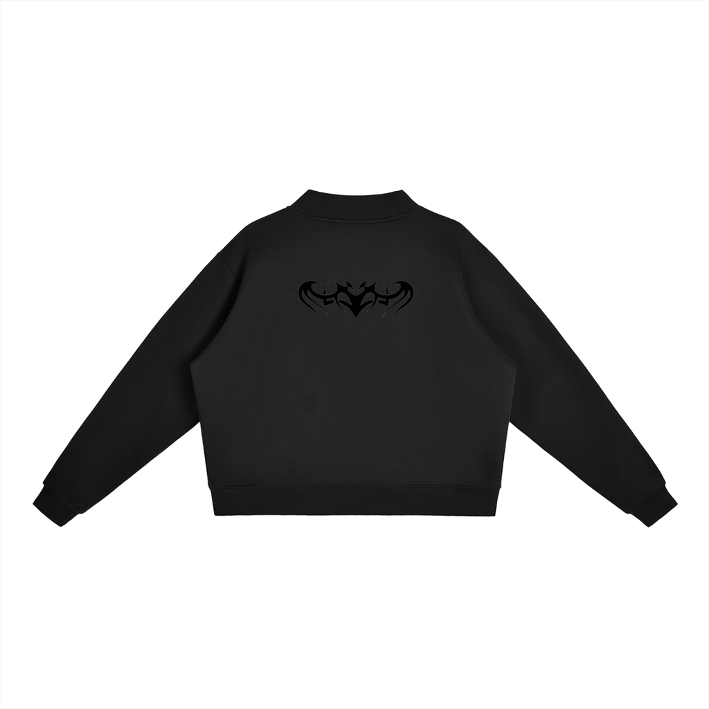 Tattoo Essential Fleece Mock-Neck Crew Sweatshirt