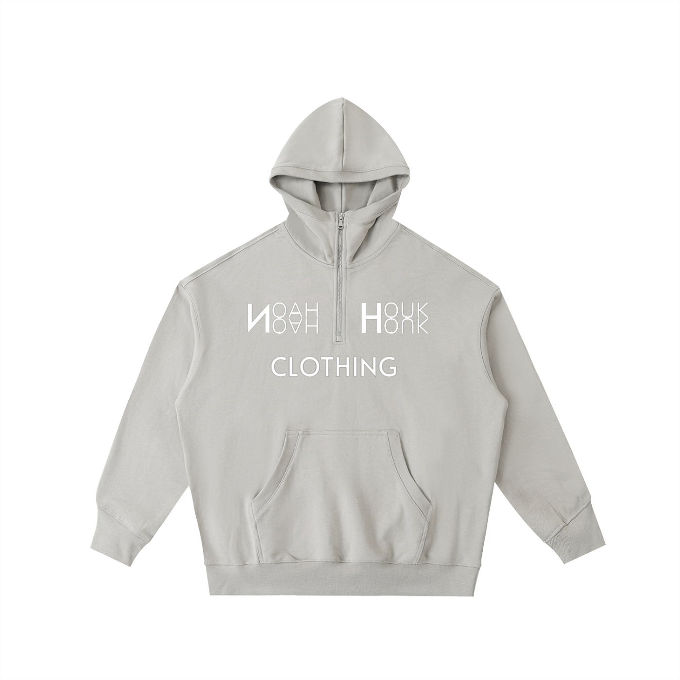 NH Clothing Big Hood Half-Zip Fleece Hoodie
