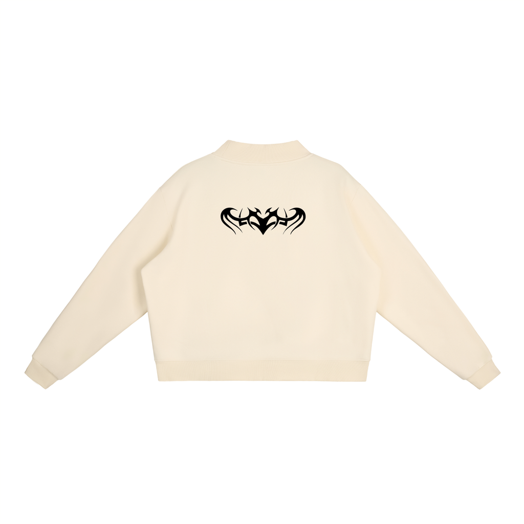 Tattoo Essential Fleece Mock-Neck Crew Sweatshirt