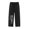 NH Clothing Reflection Striped Straight-Leg Sweatpants