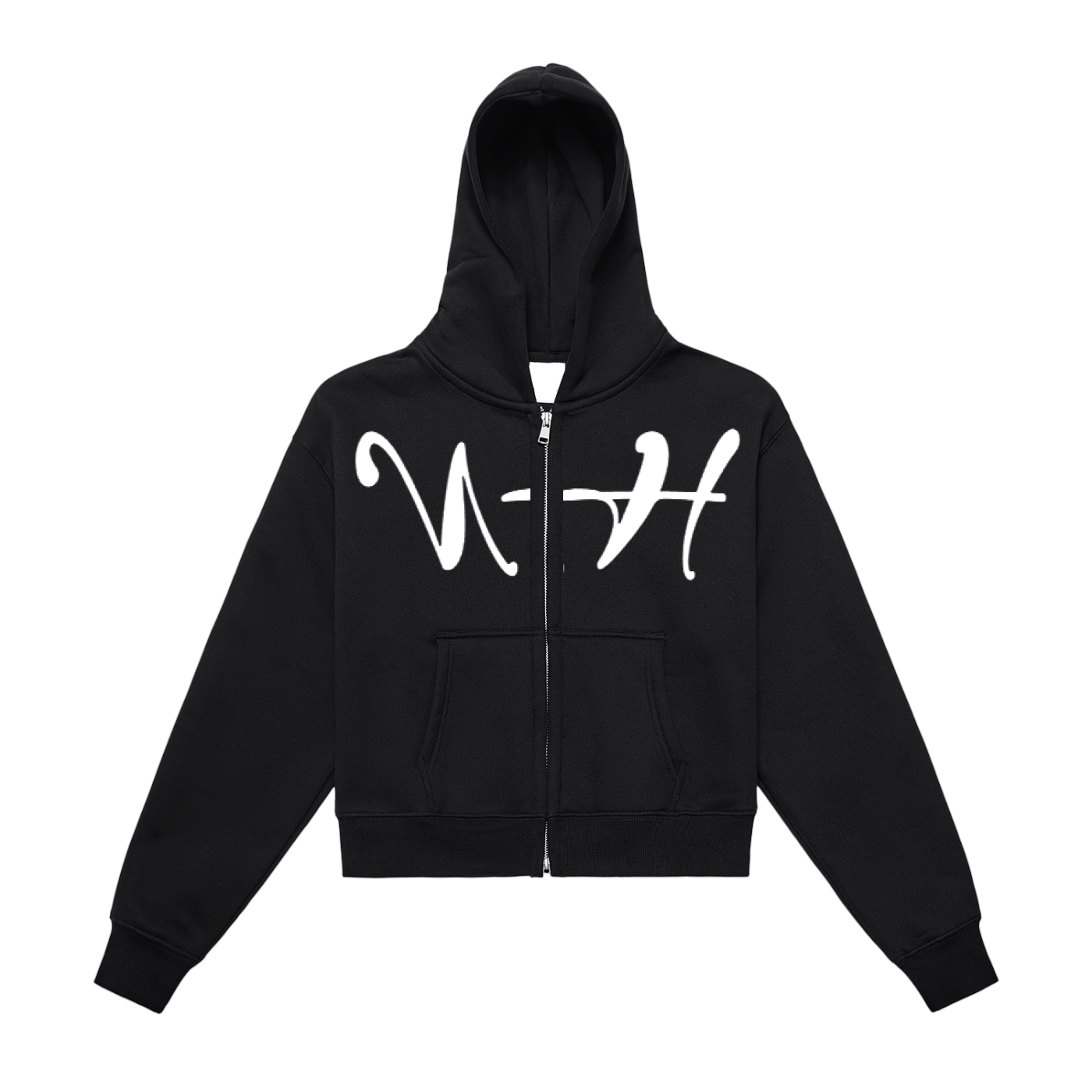 NH Fleece Women's Zip-Up Cropped Hoodie