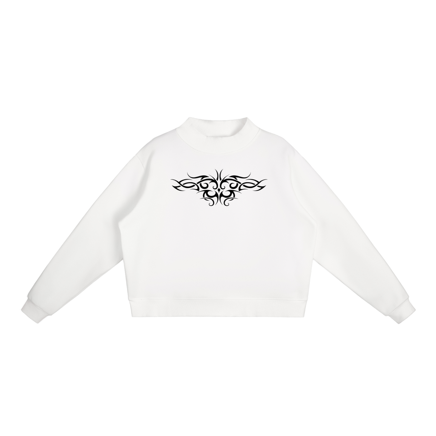 Tattoo Essential Fleece Mock-Neck Crew Sweatshirt
