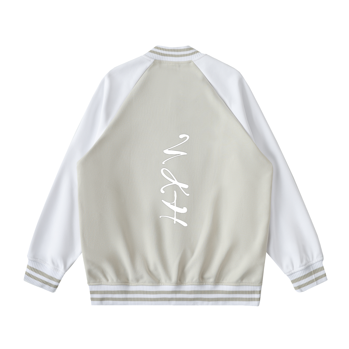 Noah Houk Two Tone Raglan Sleeve Varsity Jacket