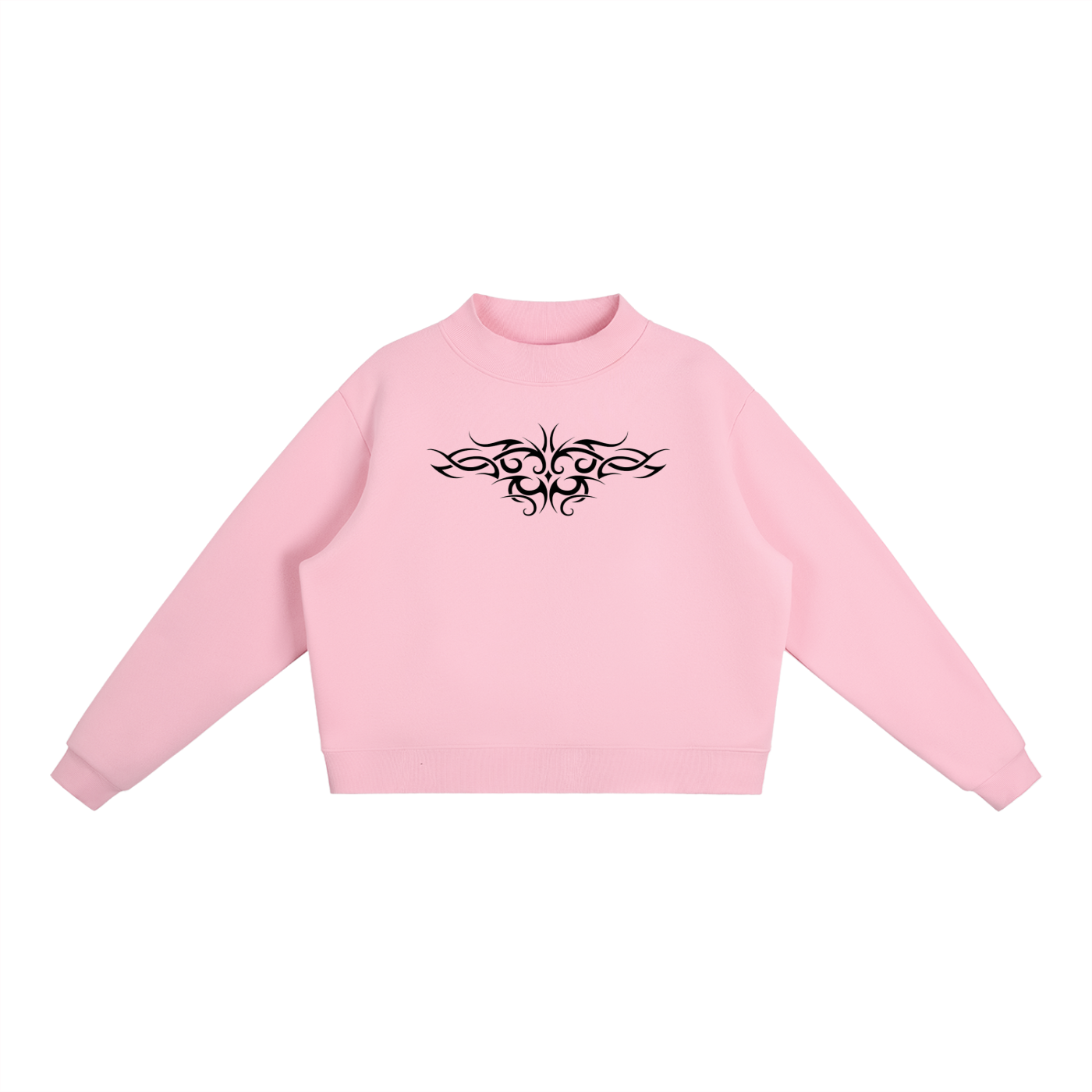 Tattoo Essential Fleece Mock-Neck Crew Sweatshirt
