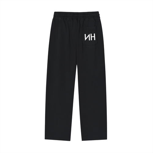 NH Clothing Reflection Striped Straight-Leg Sweatpants