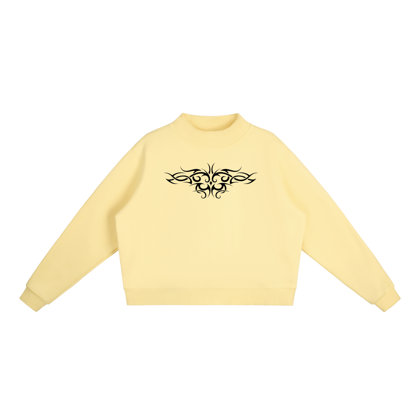 Tattoo Essential Fleece Mock-Neck Crew Sweatshirt