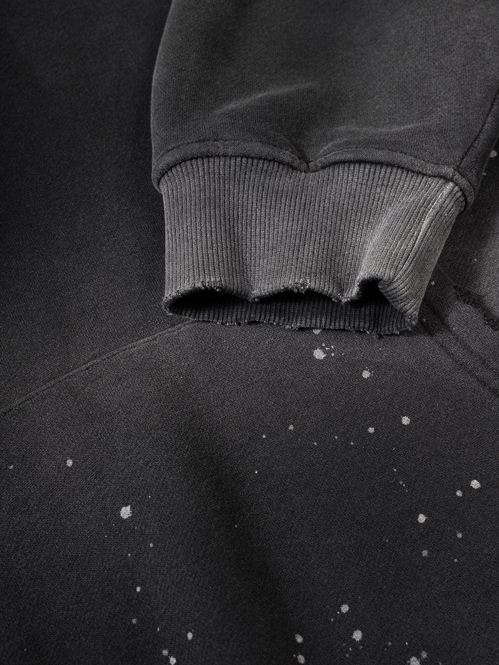 NoAH hOuK Vintage Wash Frayed Fleece Hoodie