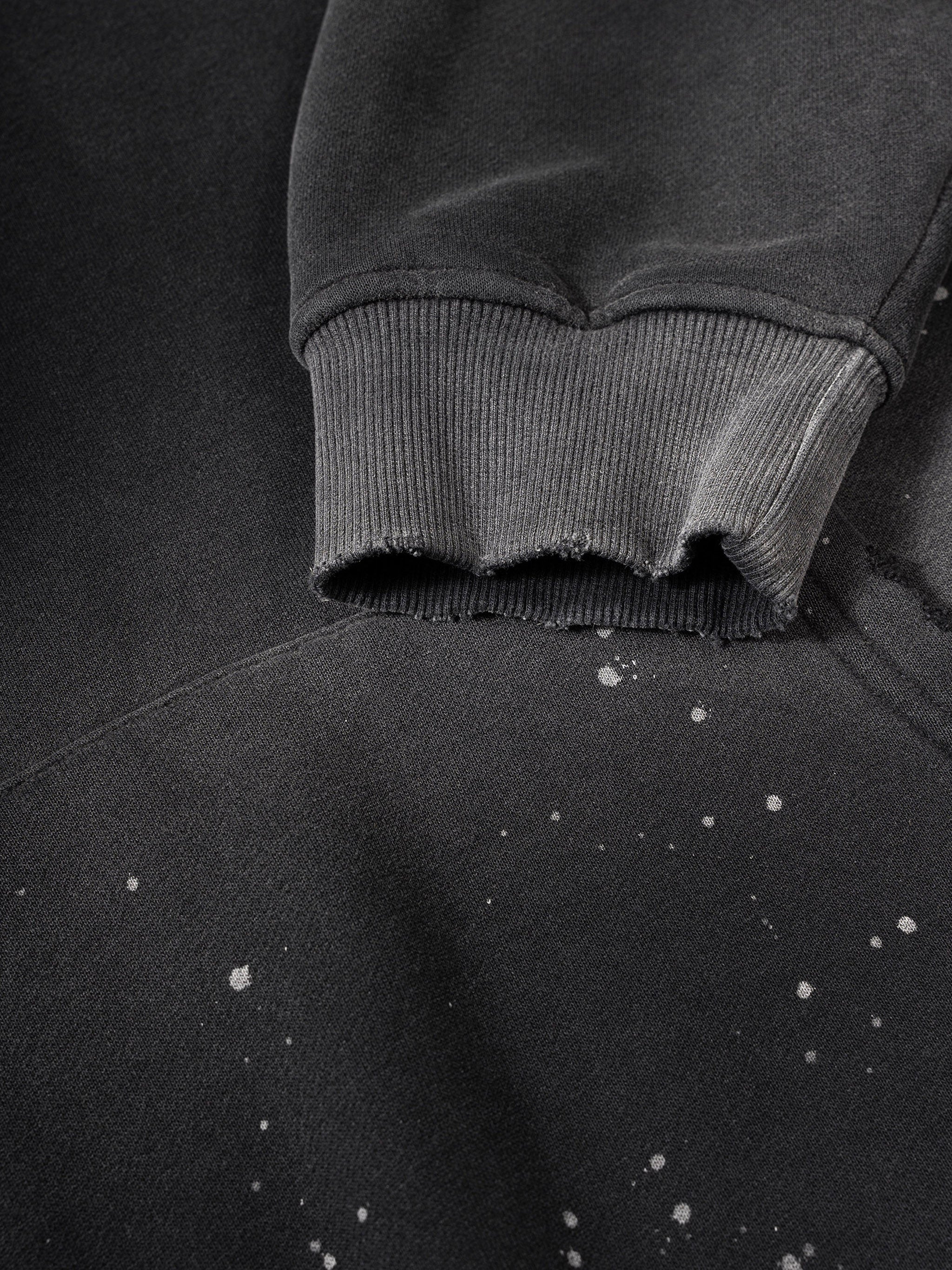 NoAH hOuK Vintage Wash Frayed Fleece Hoodie