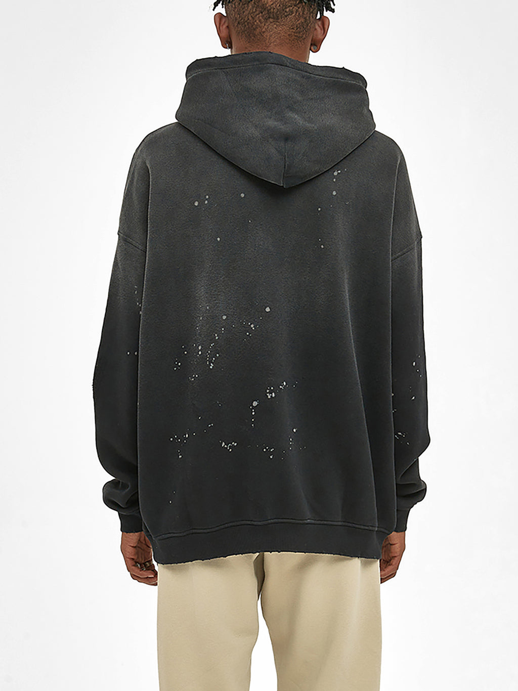 NoAH hOuK Vintage Wash Frayed Fleece Hoodie